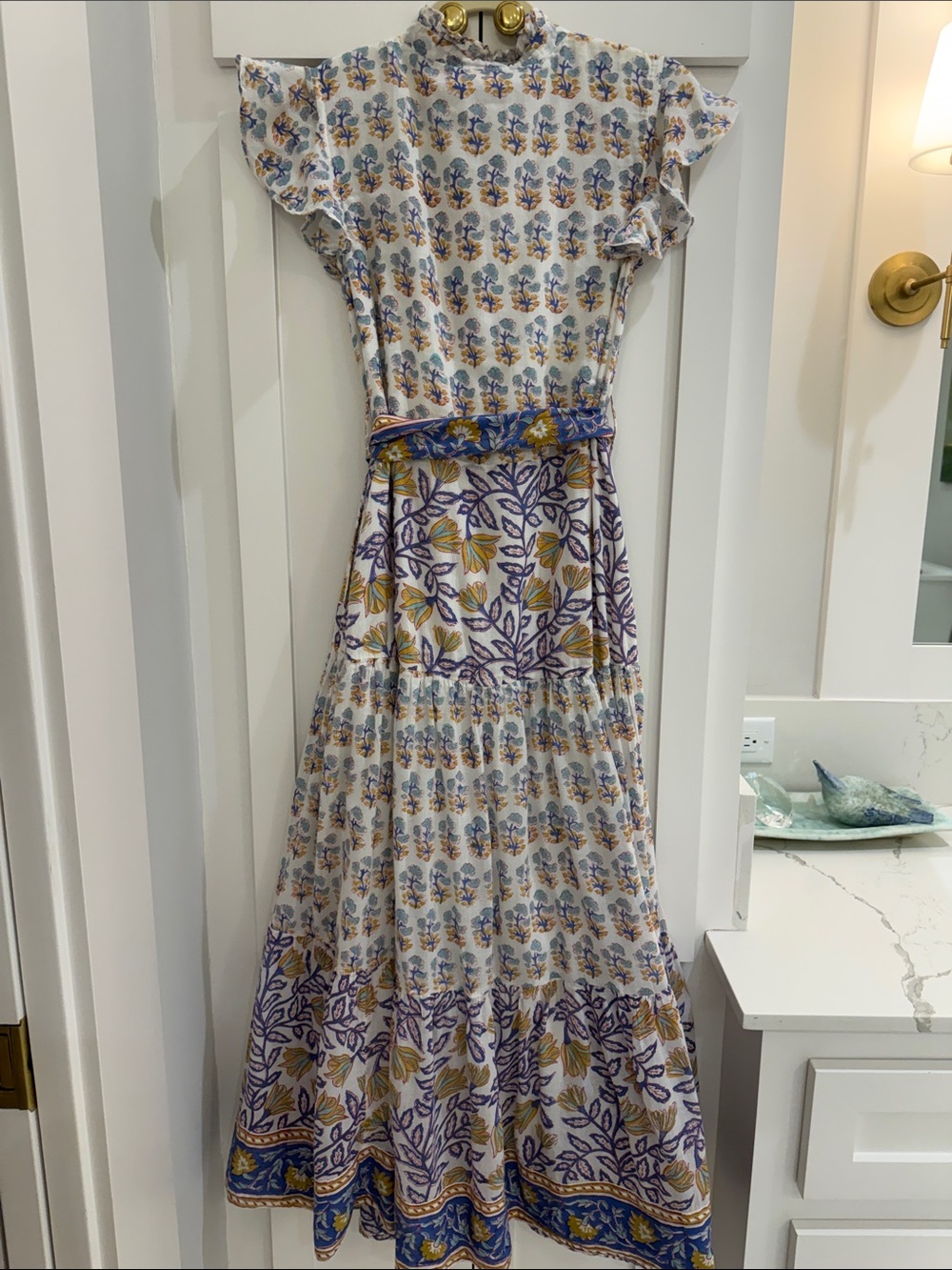 Oliphant Ruffle Collar Button Dress S - Picture 7 of 7